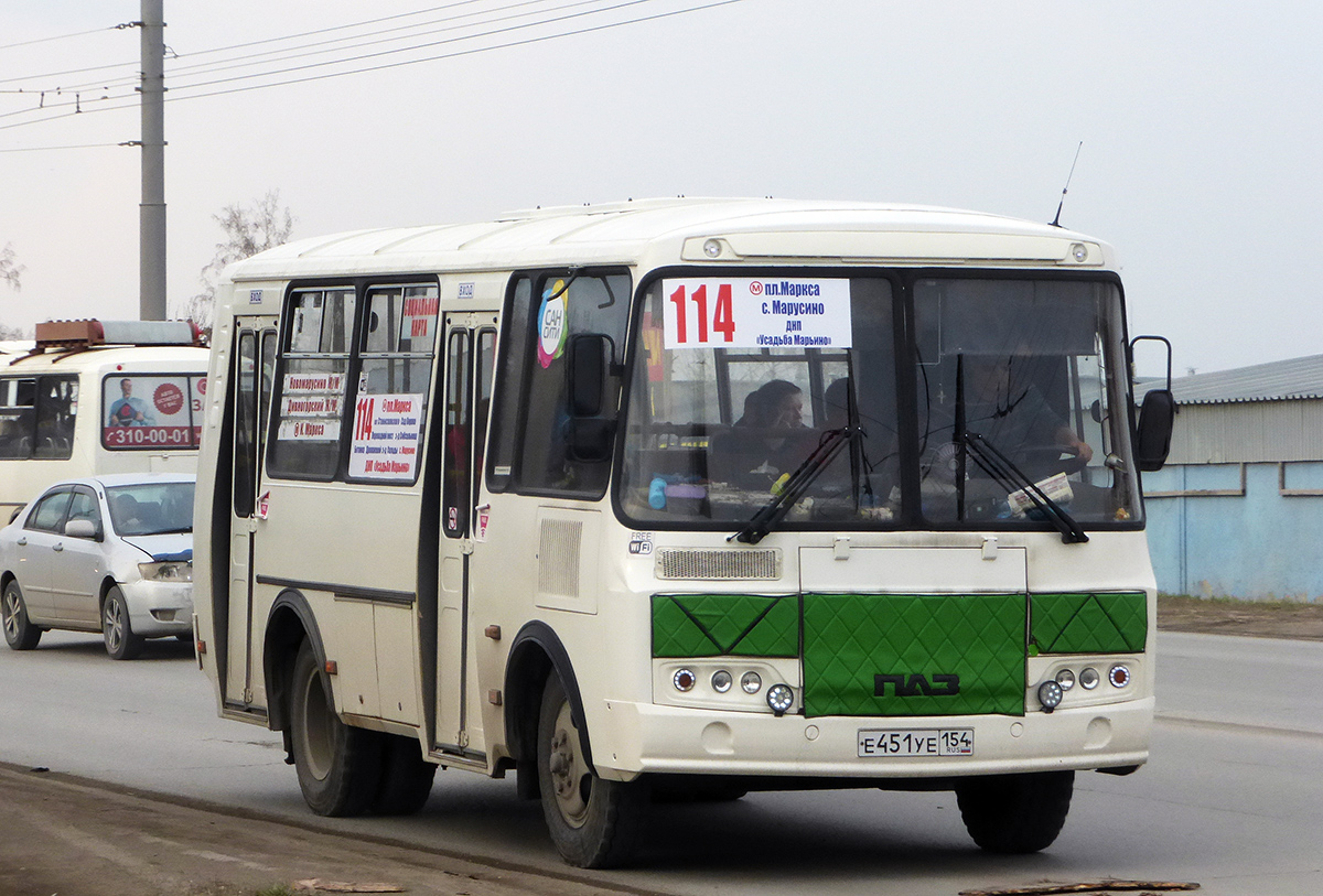 Новосибирская область, ПАЗ-32054 № Е 451 УЕ 154