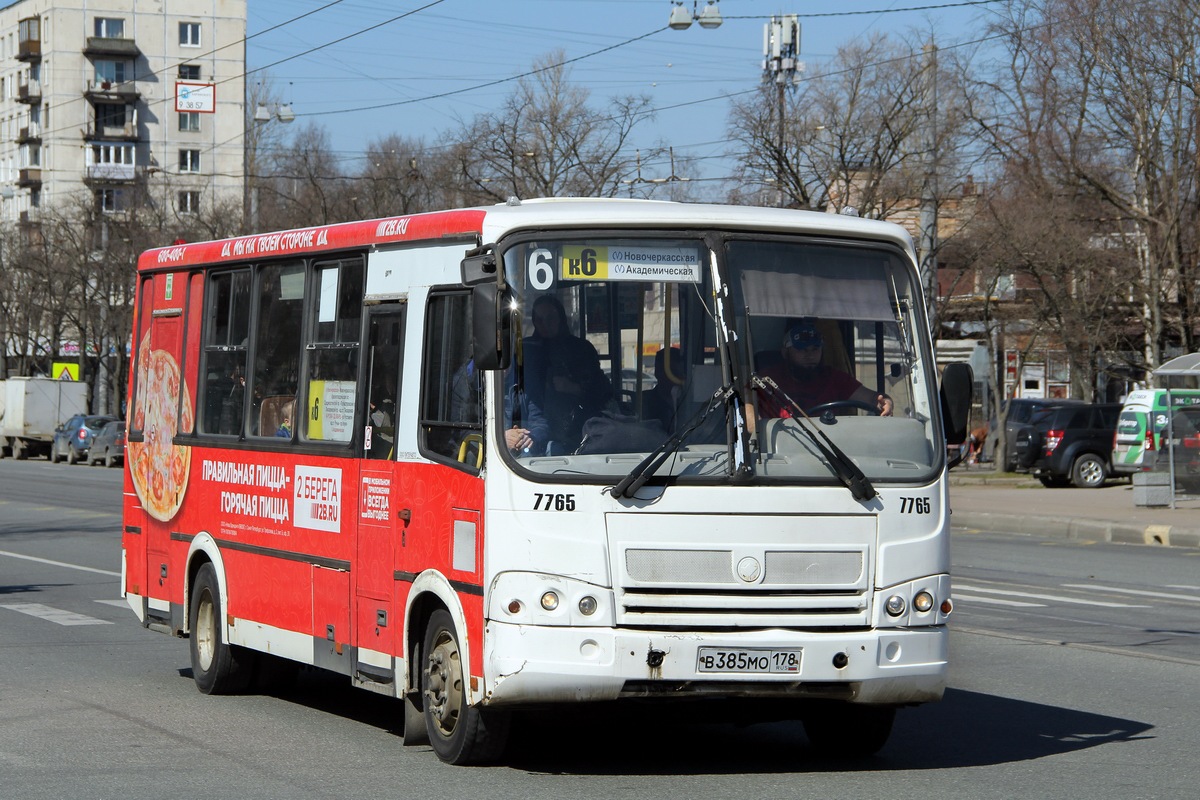 Санкт-Петербург, ПАЗ-320412-05 № 7765