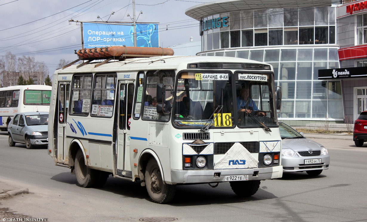 Томская область, ПАЗ-32053 № Е 922 ТЕ 70