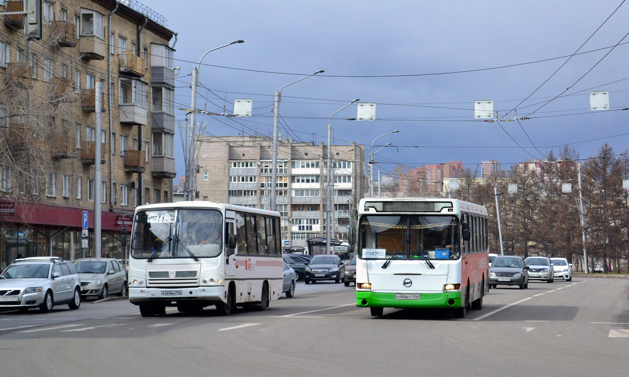 Красноярський край, ПАЗ-320402-05 № Х 269 МХ 124; Красноярський край, ЛиАЗ-5256.45 № У 958 КТ 124; Красноярський край — Разные фотографии