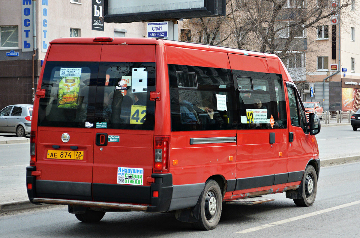 Тюменская область, FIAT Ducato 244 CSMMC-RLL, -RTL № АЕ 874 72