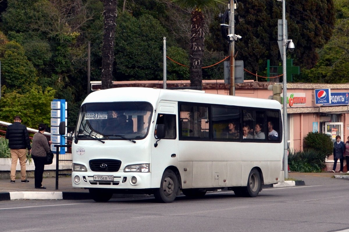 Краснодарский край, Hyundai County LWB C09 (ТагАЗ) № У 115 ЕВ 123