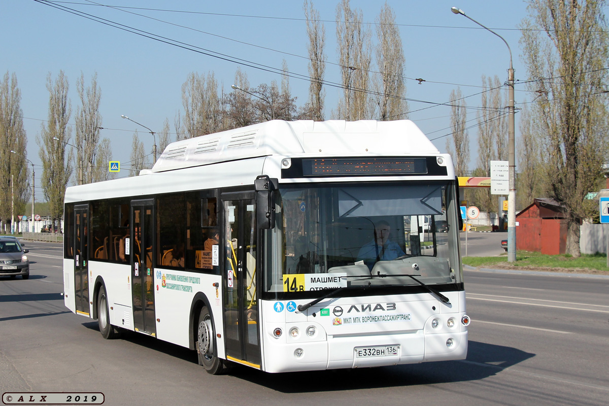 Воронежская область, ЛиАЗ-5292.67 (CNG) № Е 332 ВН 136