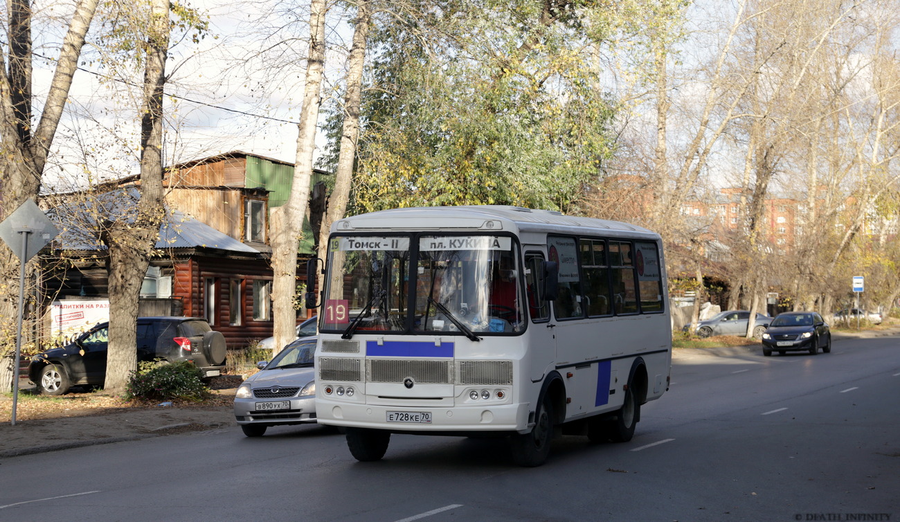 Томская вобласць, ПАЗ-32054 № Е 728 КЕ 70