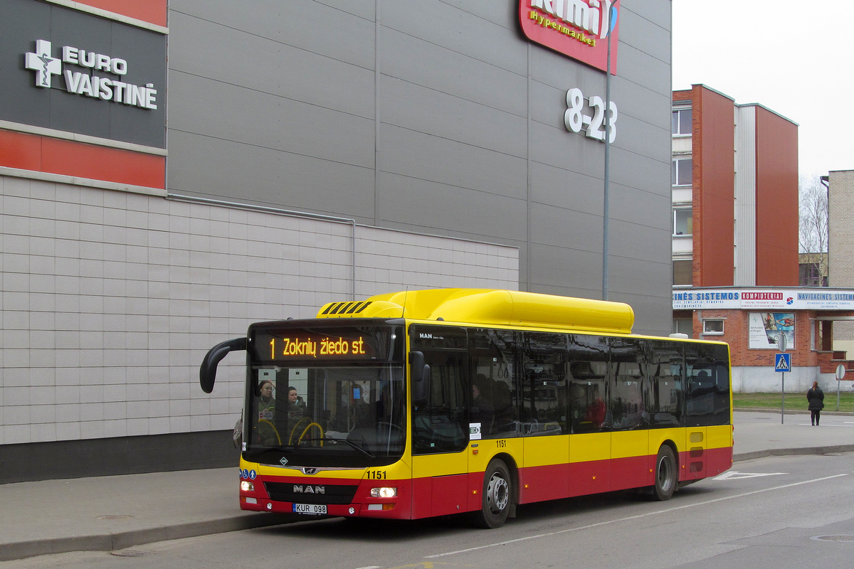 Литва, MAN A21 Lion's City NL273 CNG № 1151