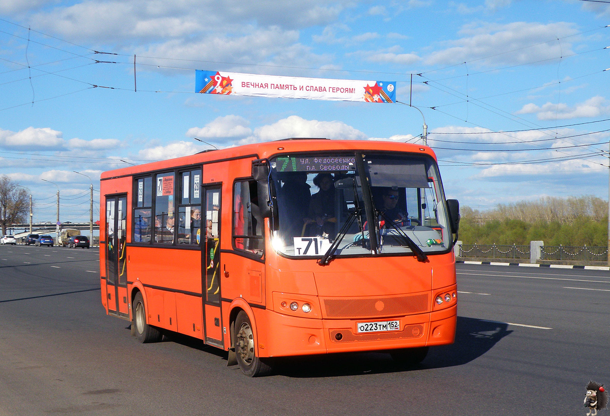 Nyizsnyij Novgorod-i terület, PAZ-320414-05 "Vektor" (1-2) sz.: О 223 ТМ 152