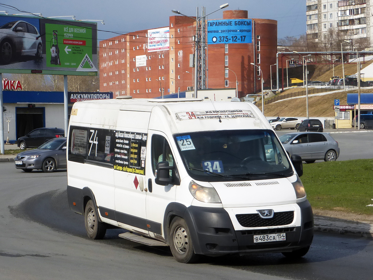 Новосибирская область, Нижегородец-2227SK (Peugeot Boxer) № В 483 СА 154