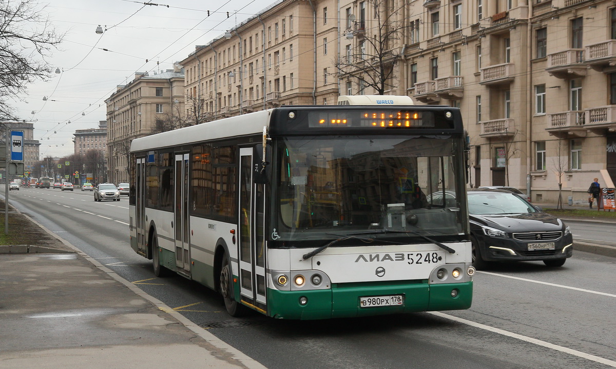 Санкт-Петербург, ЛиАЗ-5292.60 № 5248