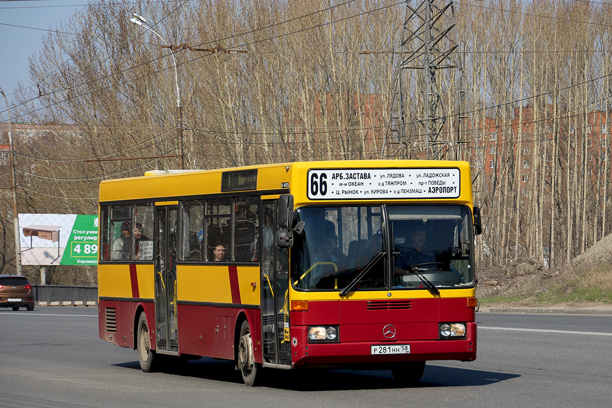 Пензенская область, Mercedes-Benz O405 № Р 281 НН 58