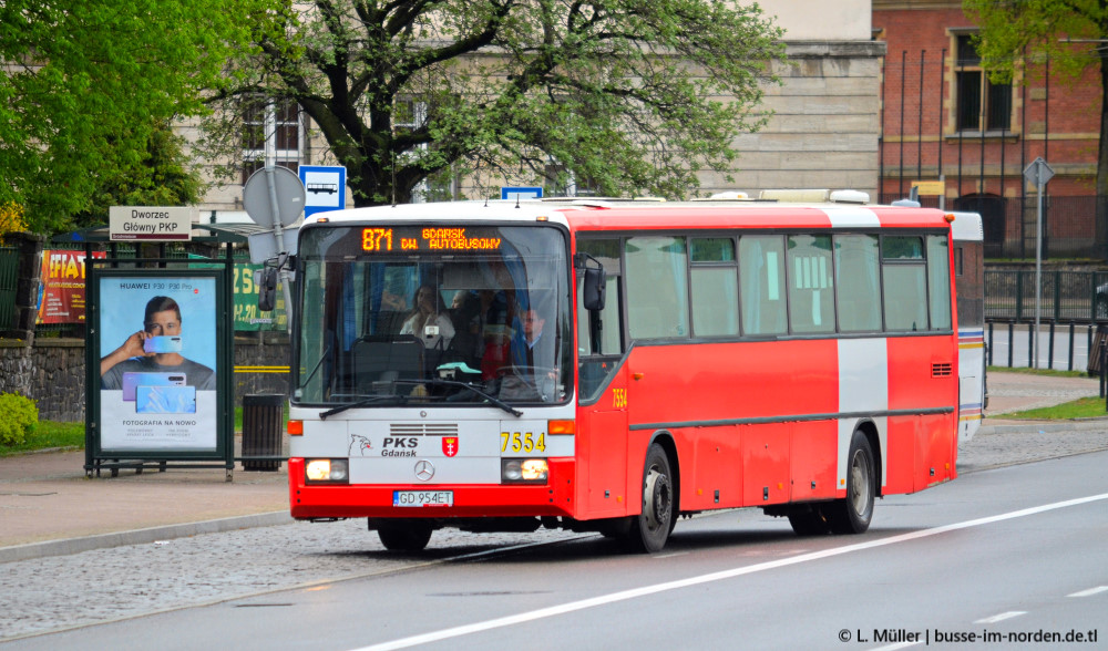 Польша, Mercedes-Benz O408 № 7554