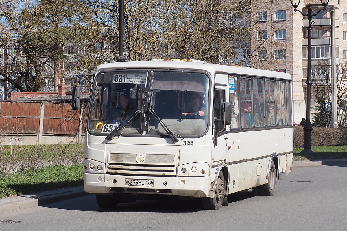 Ленинградская область, ПАЗ-320412-05 № 7655