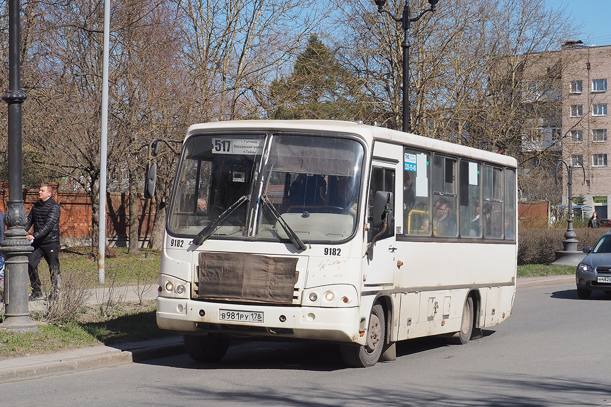 Ленинградская область, ПАЗ-320402-05 № 9182