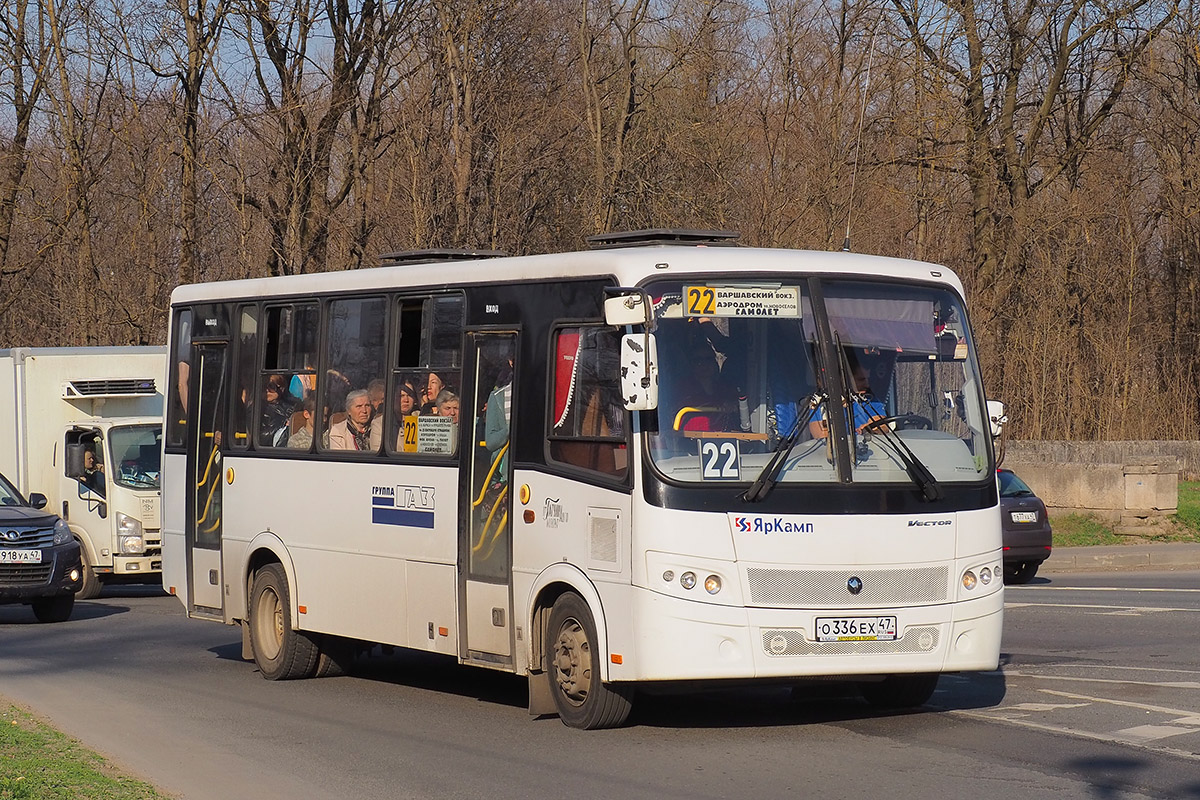 Leningradská oblast, PAZ-320412-05 "Vector" č. О 336 ЕХ 47