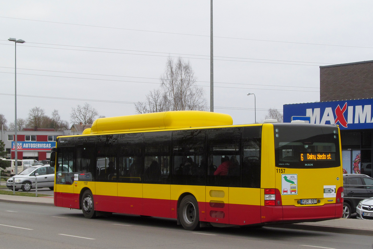 Литва, MAN A21 Lion's City NL273 CNG № 1157