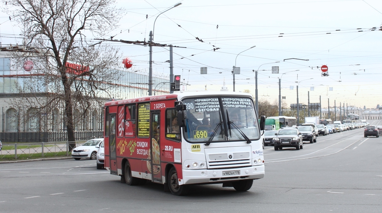 Санкт-Петербург, ПАЗ-320402-05 № Х 982 ВР 178