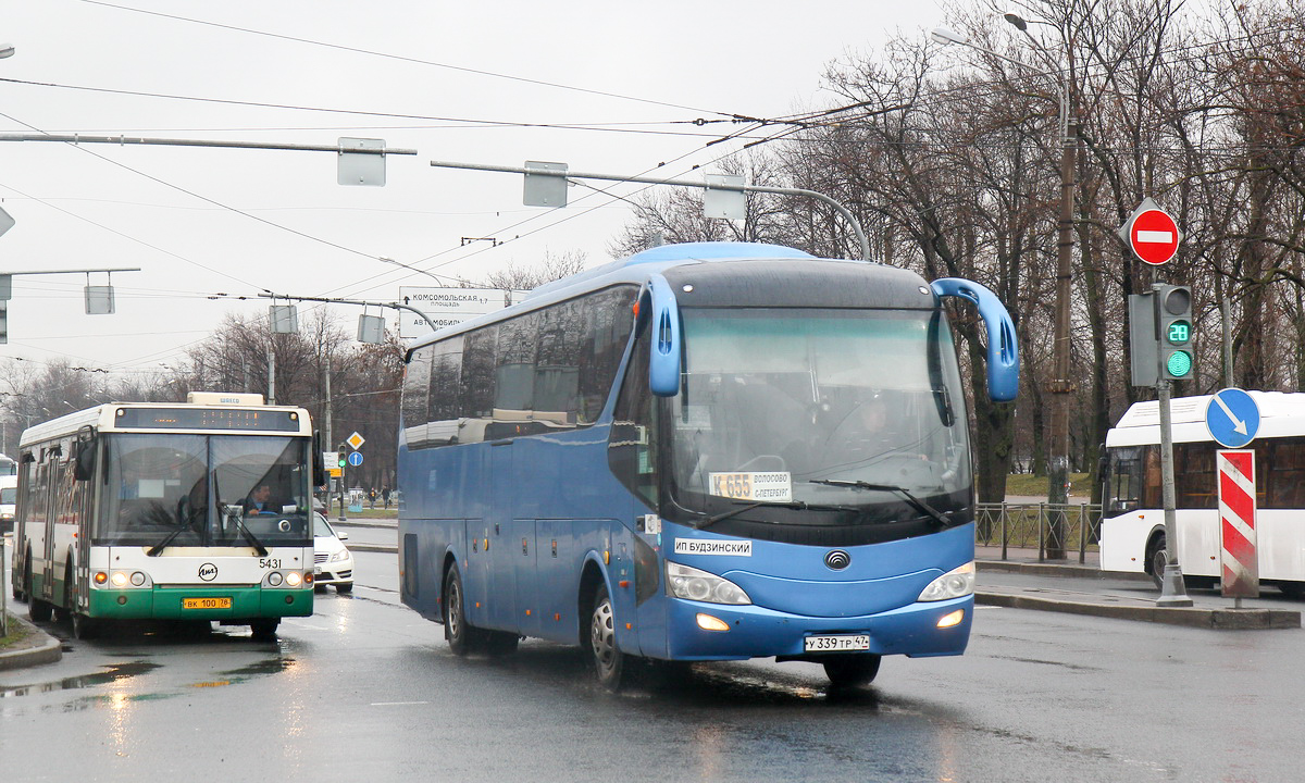 Санкт-Петербург, ЛиАЗ-5292.20 № 5431; Ленинградская область, Yutong ZK6129H № У 339 ТР 47