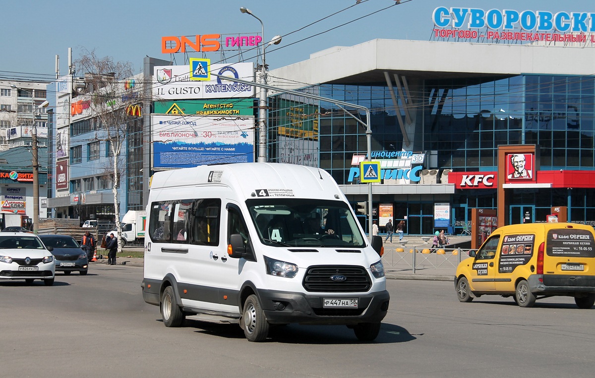 Пензенская область, Ford Transit FBD [RUS] (Z6F.ESG.) № Р 447 НА 58