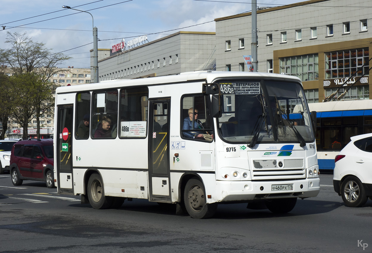 Санкт-Петербург, ПАЗ-320302-11 № 9715