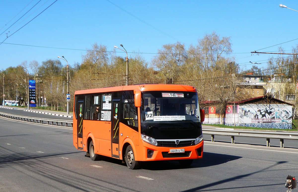 Nizhegorodskaya region, PAZ-320405-04 "Vector Next" Nr. О 649 УН 152