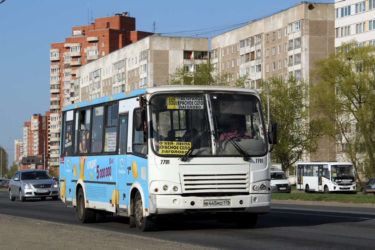 Санкт-Петербург, ПАЗ-320412-05 № 7791