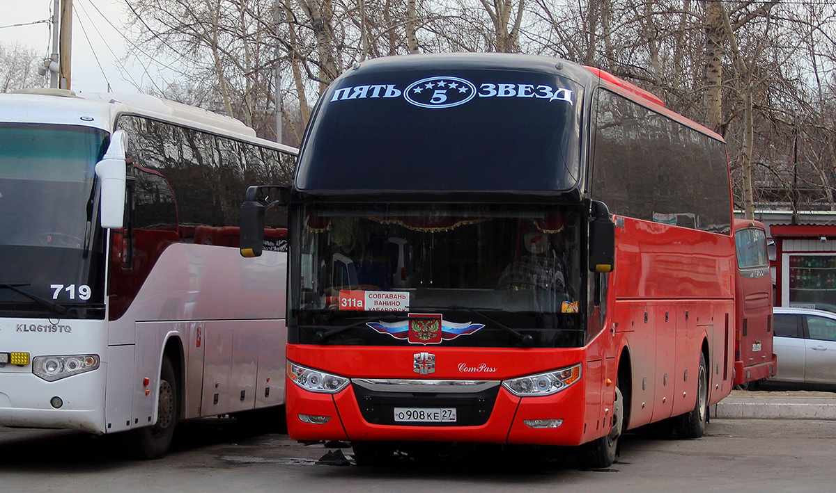 Хабаровский край, Zhong Tong LCK6127H ComPass № О 908 КЕ 27