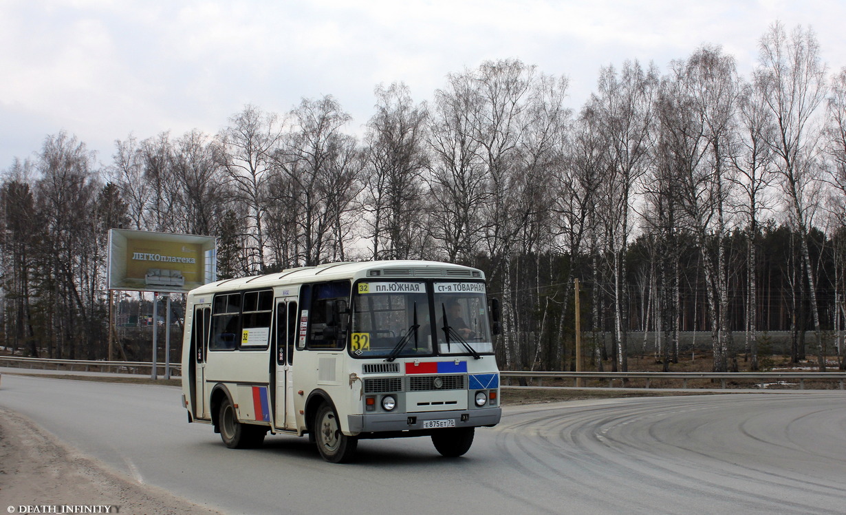 Томская область, ПАЗ-32054 № Е 875 ЕТ 70