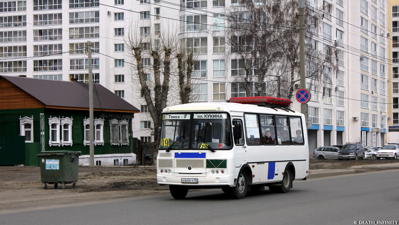 Томская область, ПАЗ-32054 № Е 643 СУ 70