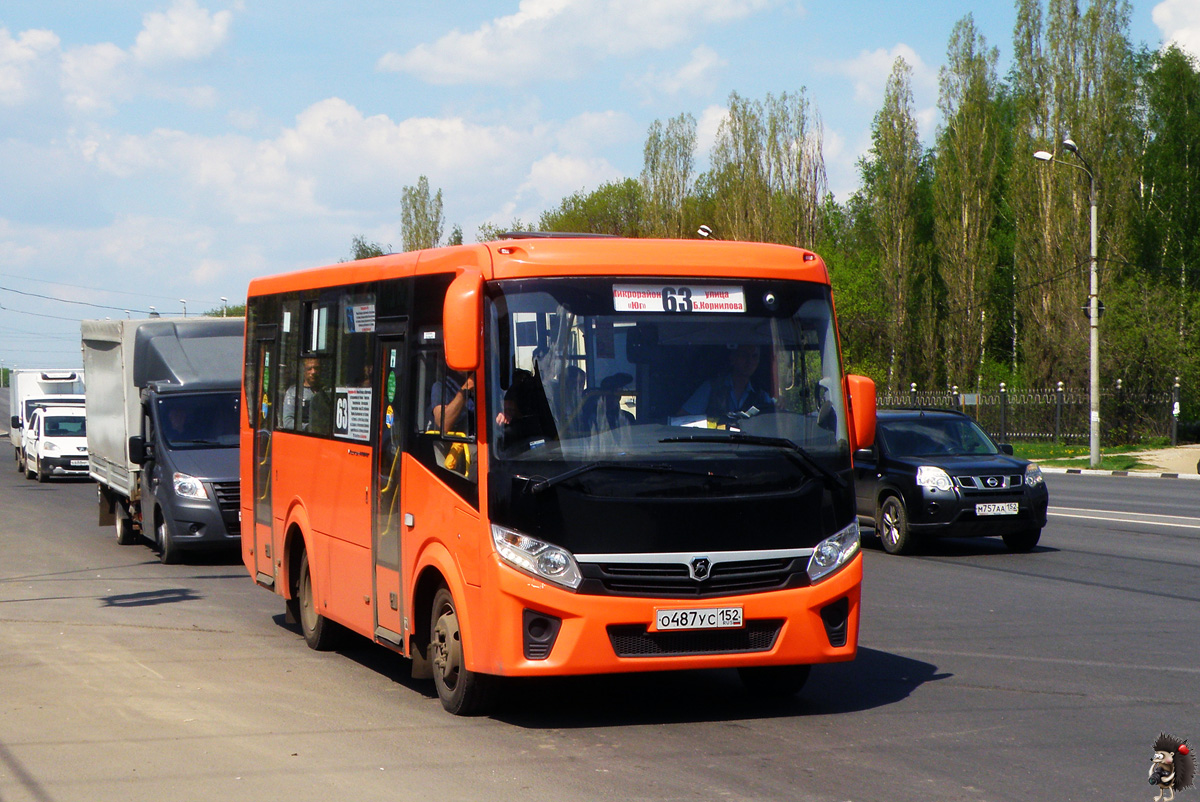 Nizhegorodskaya region, PAZ-320405-04 "Vector Next" Nr. О 487 УС 152