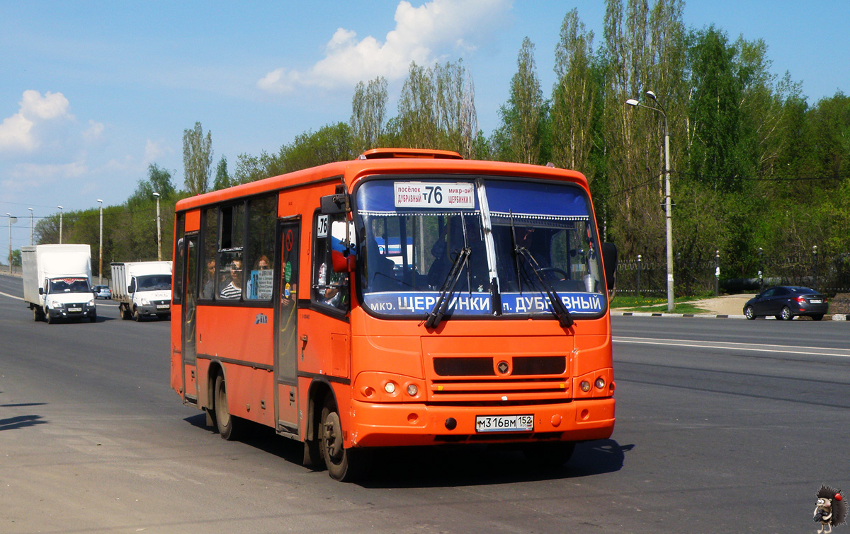 Нижегородская область, ПАЗ-320402-05 № М 316 ВМ 152