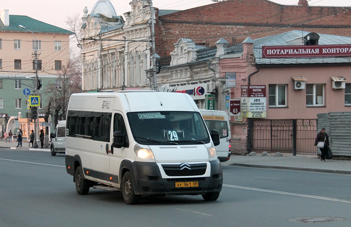 Пензенская область, Нижегородец-2227W (Citroёn Jumper) № АУ 961 58