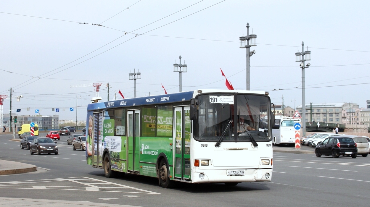 Санкт-Петербург, ЛиАЗ-5293.53 № 3610