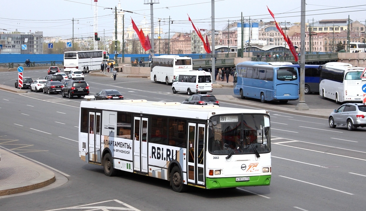 Санкт-Петербург, ЛиАЗ-5293.60 № 3663