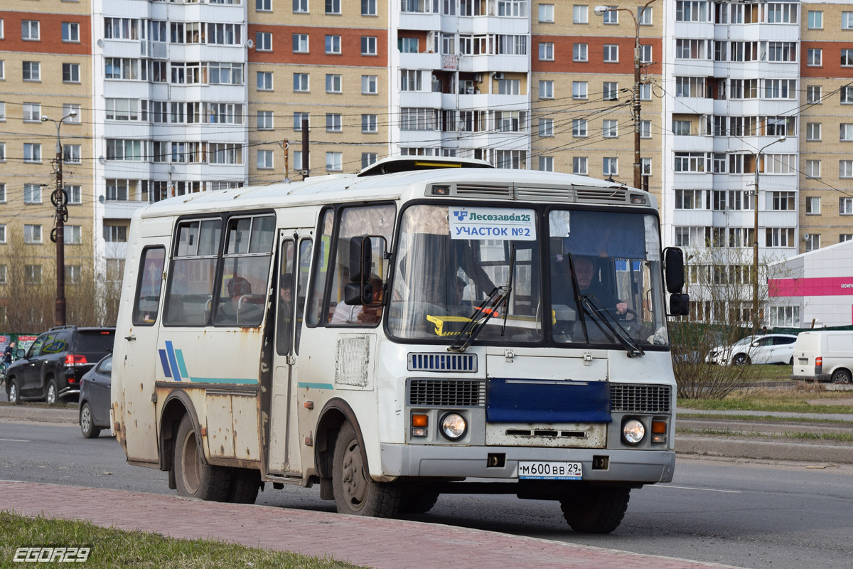 Архангельская область, ПАЗ-32053 № М 600 ВВ 29