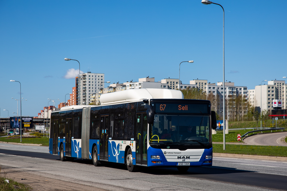 Эстония, MAN A23 Lion's City G NG313 CNG № 3232