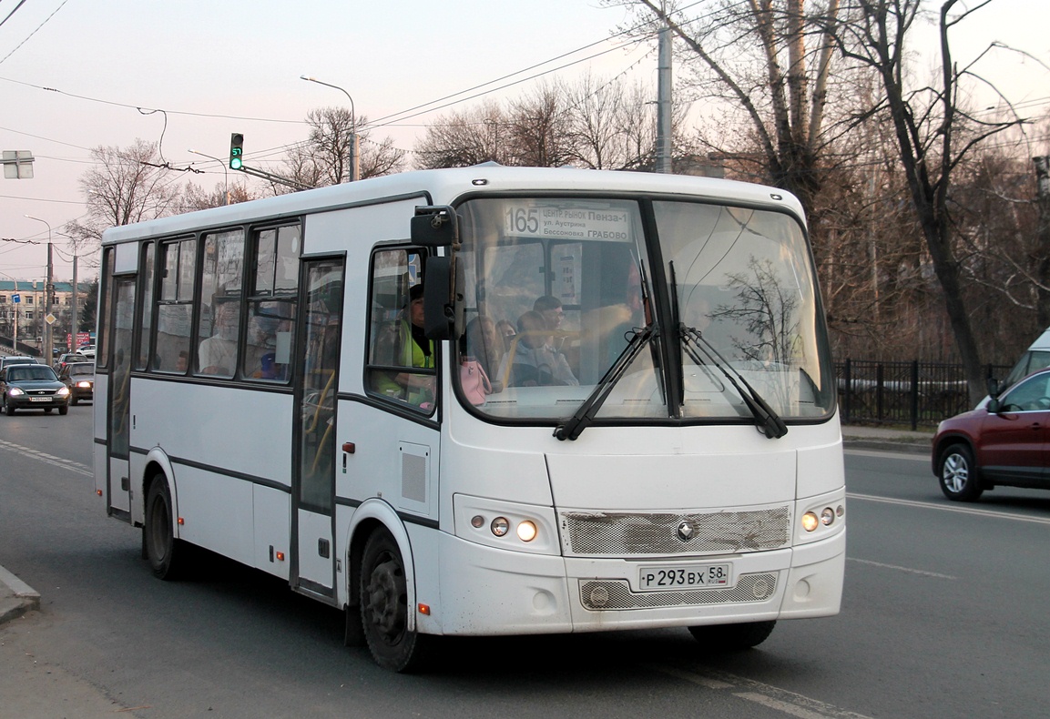 Пензенская область, ПАЗ-320412-04 "Вектор" № Р 293 ВХ 58