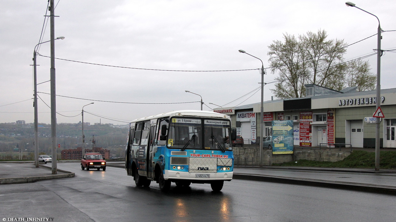 Томская область, ПАЗ-32054 № Е 402 УК 70