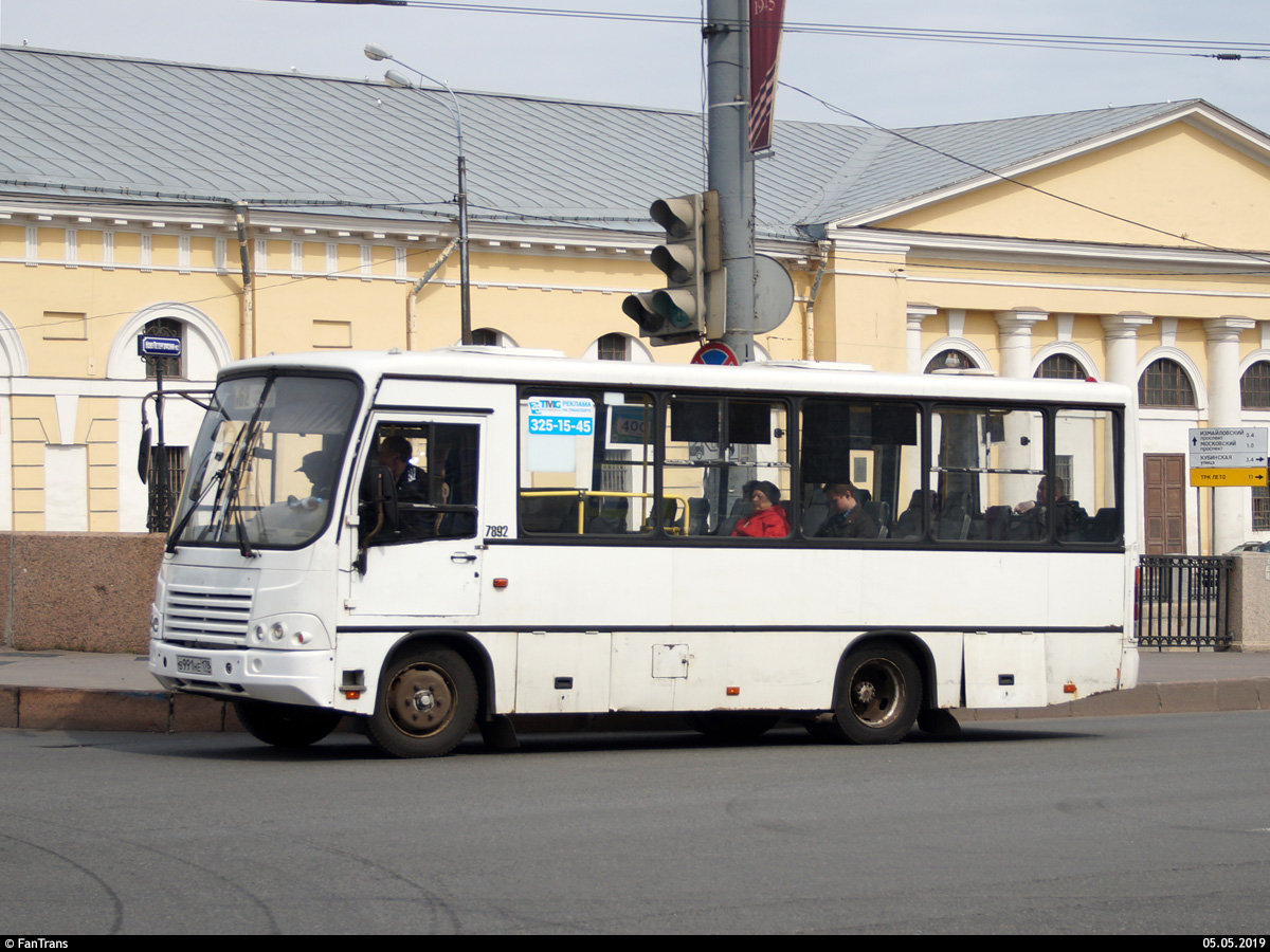 Санкт-Петербург, ПАЗ-320402-05 № 7892