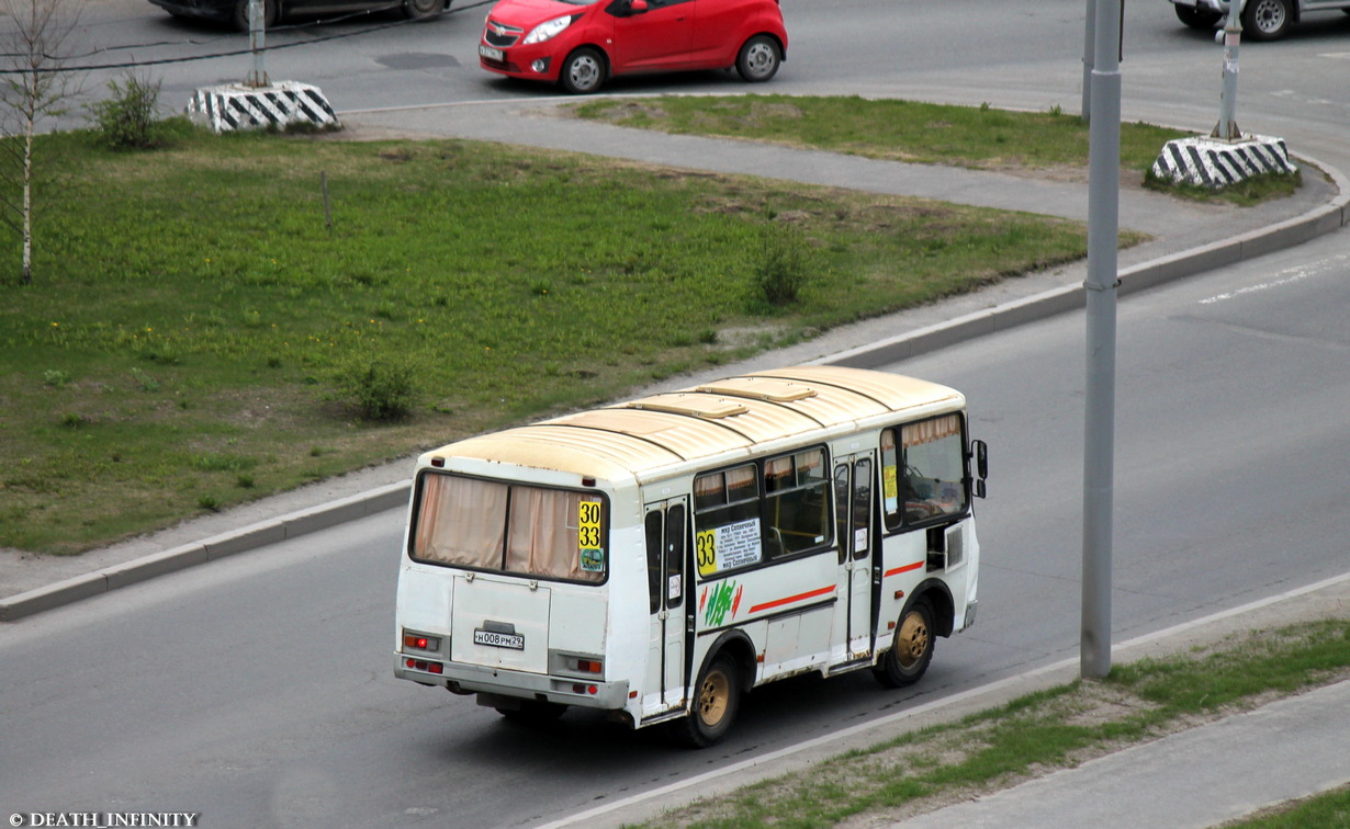 Томская область, ПАЗ-32054 № Н 008 РМ 29