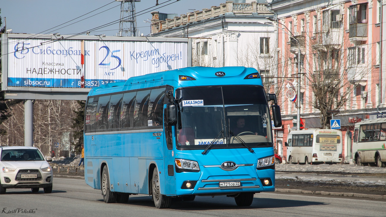 Алтайский край, Kia Granbird Sunshine № М 721 ОВ 22 — Фото — Автобусный  транспорт