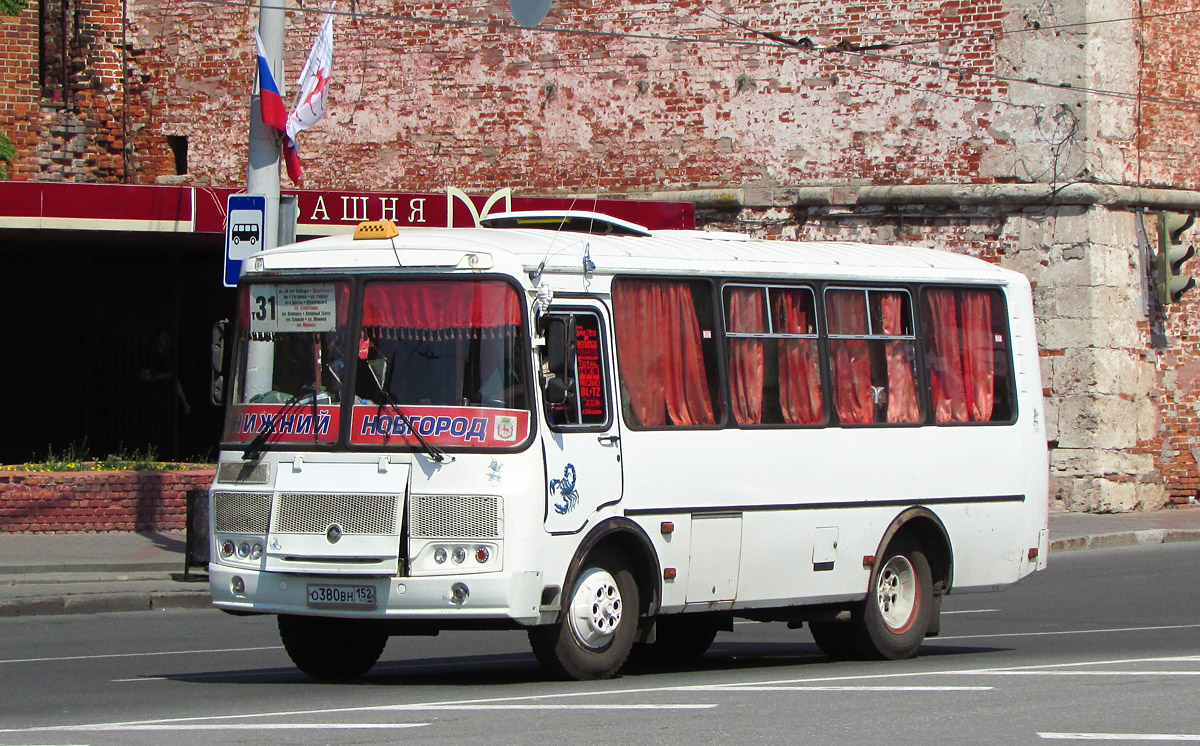 Нижегородская область, ПАЗ-32054 № О 380 ВН 152