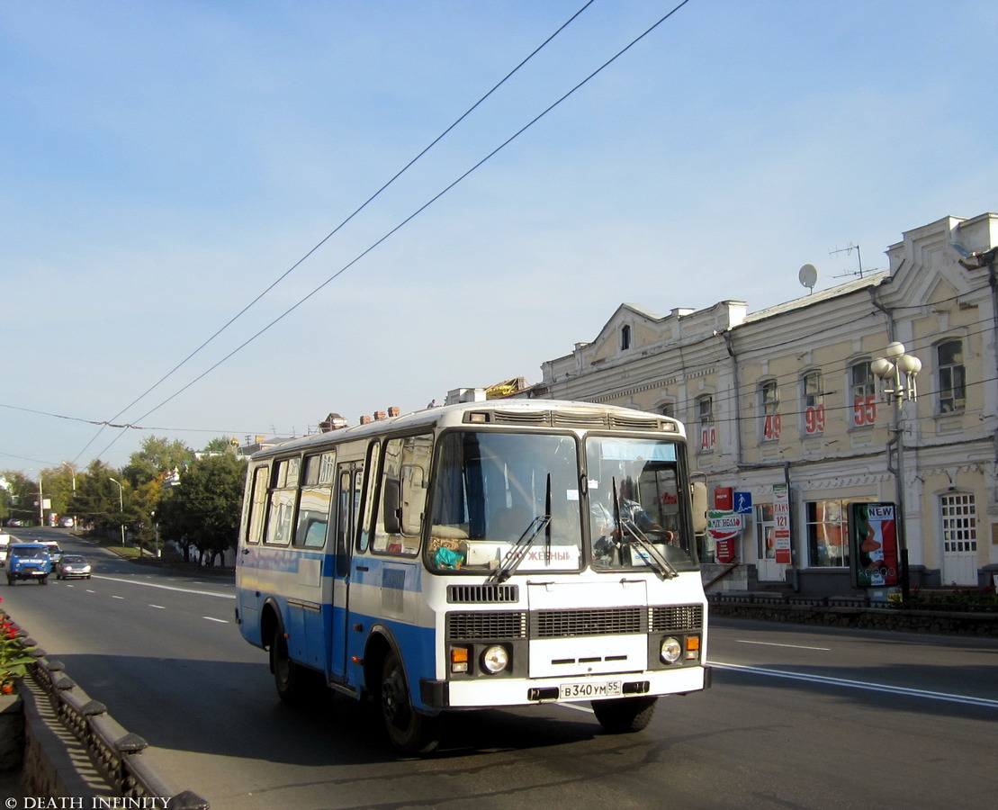 Омская область, ПАЗ-3205-110 № В 340 УМ 55