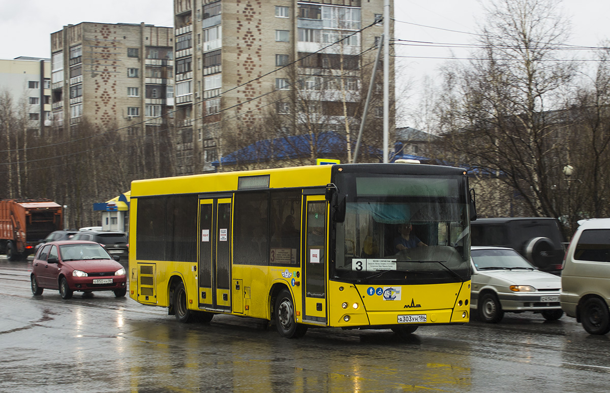 Ханты-Мансийский АО, МАЗ-206.085 № А 303 УН 186