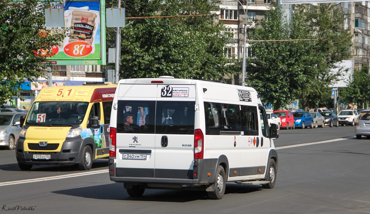 Новосибирская область, Нижегородец-2227SK (Peugeot Boxer) № С 340 УМ 154