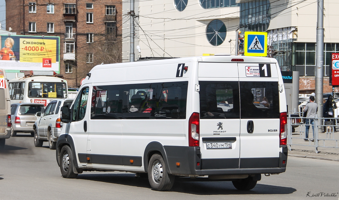 Новосибирская область, Нижегородец-2227SK (Peugeot Boxer) № С 340 УМ 154