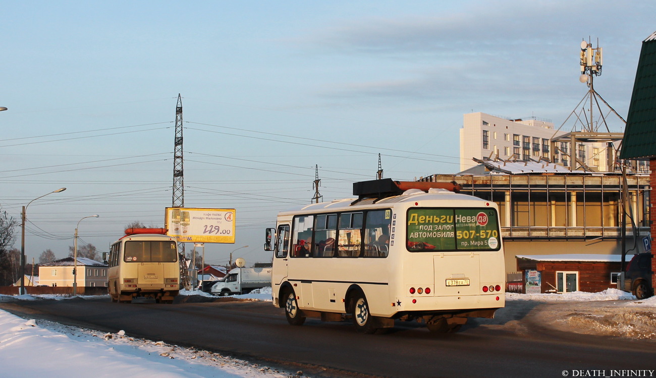 Томская область, ПАЗ-32054 № Е 378 ЕА 70