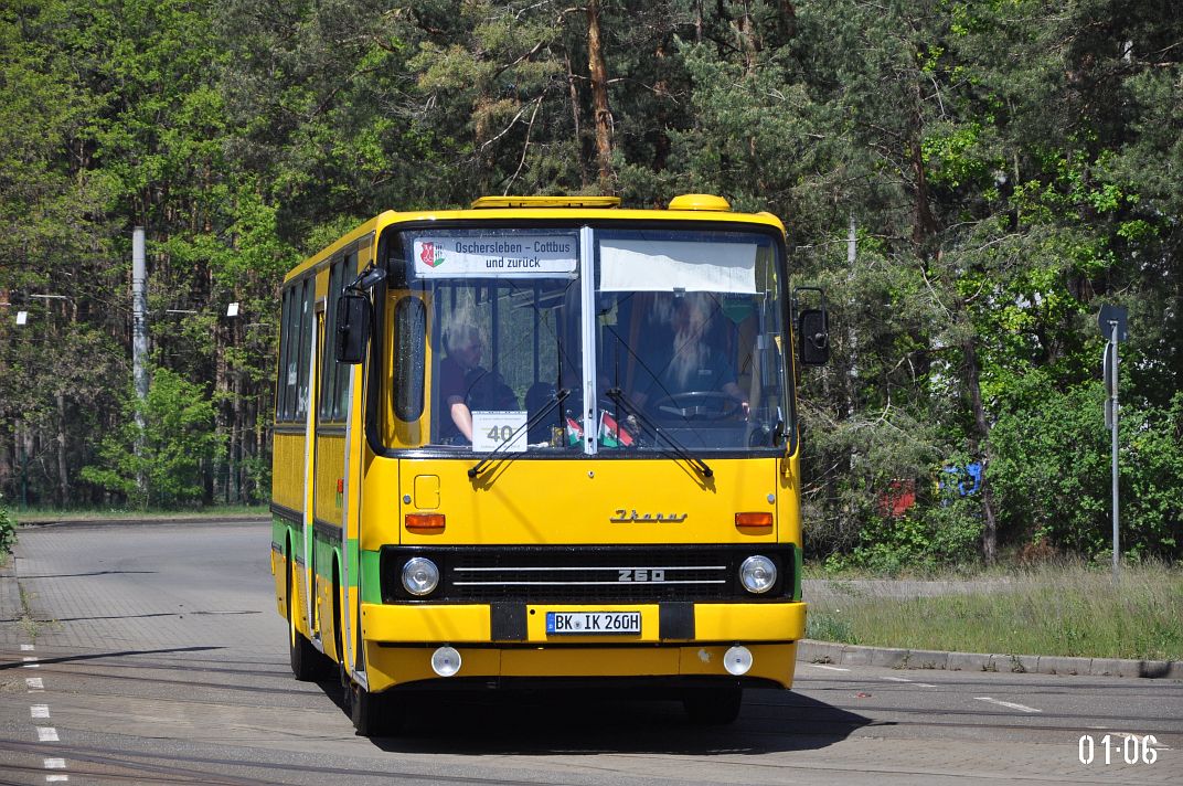 Sachsen-Anhalt, Ikarus 260.43 Nr. BK-IK 260H; Brandenburg — 6. Ikarus-Bus-Treffen in Deutschland & Tag der offenen Tür  — Cottbus, 18.05.2019