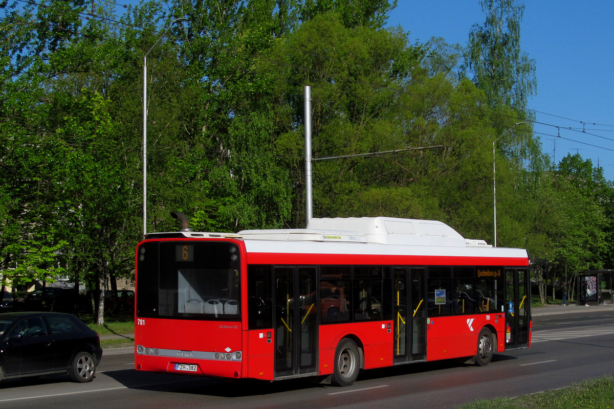 Литва, Solaris Urbino III 12 CNG № 781