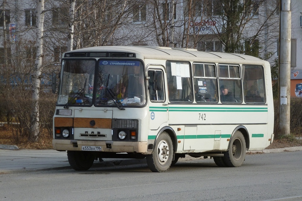 Sverdlovsk region, PAZ-32053-07 # А 553 ВХ 196
