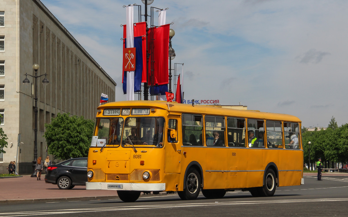 Санкт-Петербург, ЛиАЗ-677М № 8081; Санкт-Петербург — I Международный транспортный фестиваль "SPbTransportFest-2019"