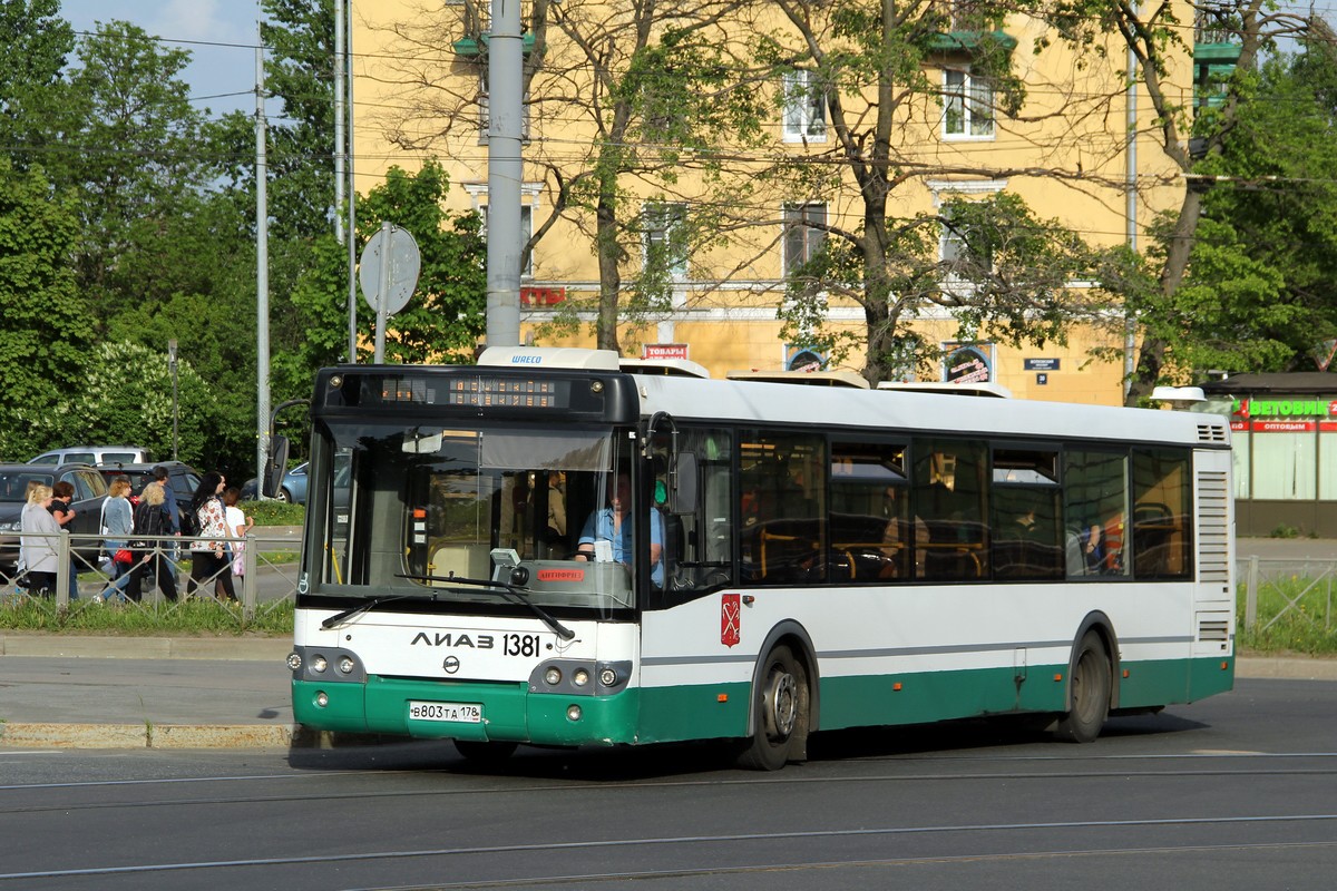 Санкт-Петербург, ЛиАЗ-5292.60 № 1381